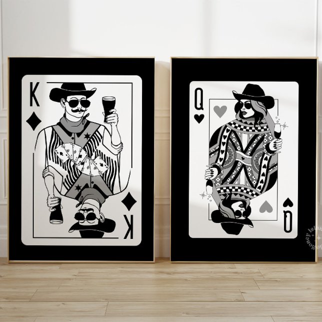 King & Queen of Hearts Wall Art Set  (Creator Uploaded)