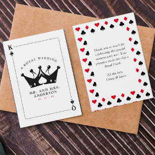 King & Queen of Spades Casino Poker Card