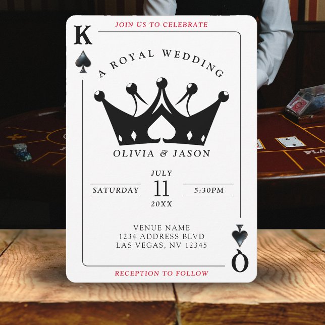 King & Queen of Spades Casino Poker Card Wedding (King & Queen of Spades Casino Poker Card Wedding
)