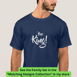 King Queen Prince Princess Matching Family T-Shirt