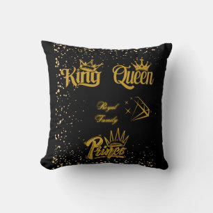 King, Queen, Princess & Prince Cushion