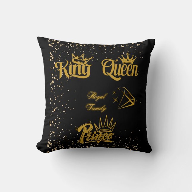 King, Queen, Princess & Prince Cushion (Front)