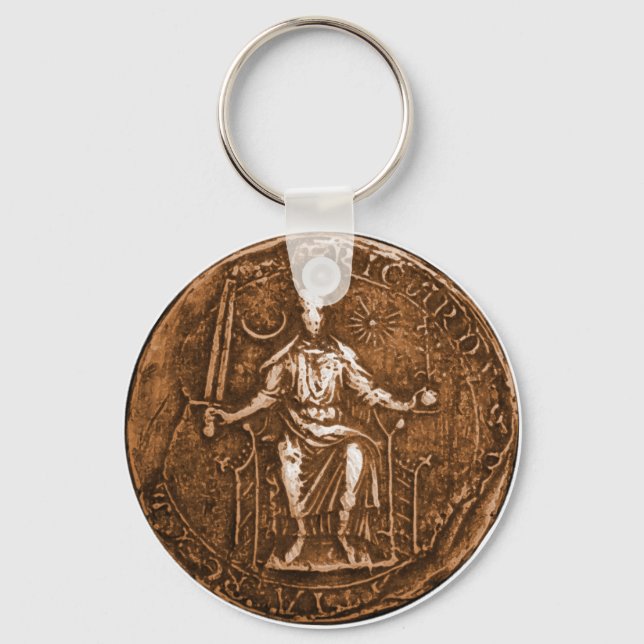 King Richard I, The Lion Heart Key Ring (Front)