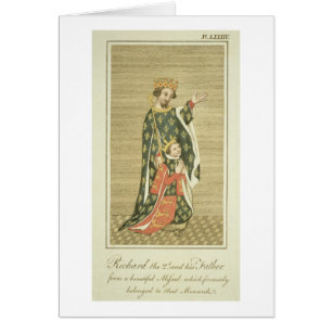 King Richard II (1367-1400) with his father Edward