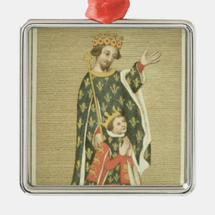 King Richard II (1367-1400) with his father Edward Metal Tree Decoration