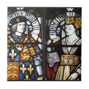 King Richard III and Queen Anne of England Tile