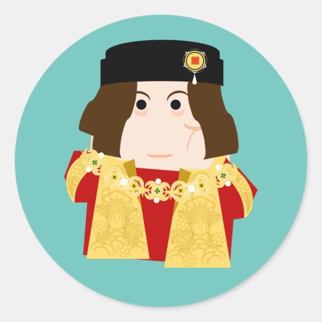 King Richard III of England Classic Round Sticker (Front)