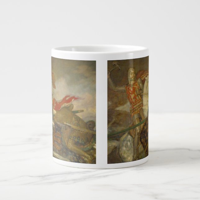 King Robert the Bruce Large Coffee Mug (Front)