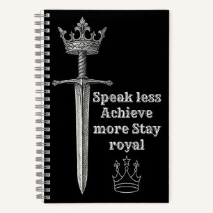 KING – Royal Crown Black Sketch Notebook Boss Id