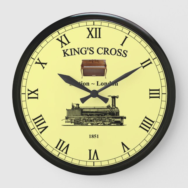 King’s Cross Station~London England~Upright Piano~ Large Clock (Front)