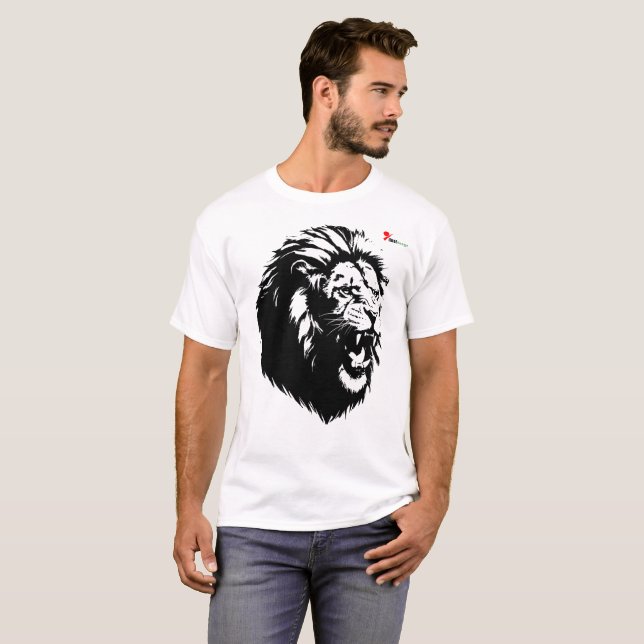 "King’s Roar" Roaring Lion T-Shirt (Front Full)