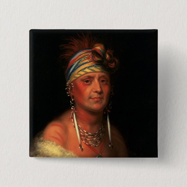 King’s “White Plume” button (Front)