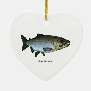 King Salmon Ceramic Tree Decoration