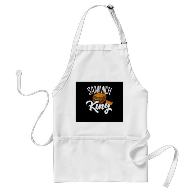 King sandwich | food lover | cooking gift standard apron (Front)