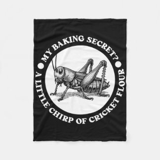 King Secret Cricket Flour Edible Insects Protein  Fleece Blanket