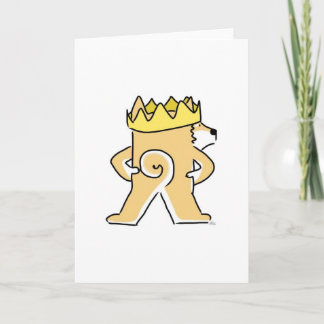 King Shiba greeting card
