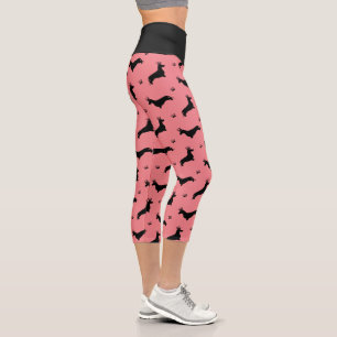 King Short Hair Dachshund - pattern 1 Capri Leggings