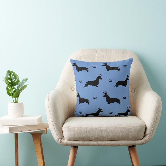 King Short Hair Dachshund - pattern 1 Cushion (Chair)