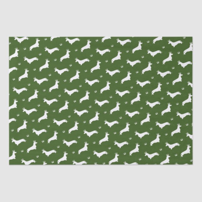 King Short Hair Dachshund - pattern 2 Tissue Paper (Front)