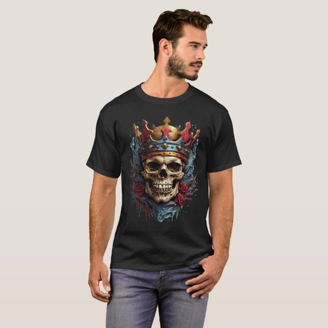 king Skull  T-Shirt (Front Full)