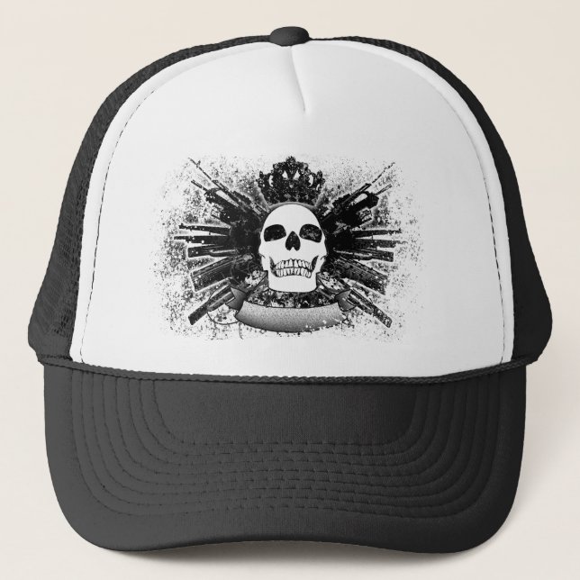 King Skull Trucker Hat (Front)