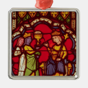 King Solomon and the Queen of Sheba, c.1270 Metal Ornament