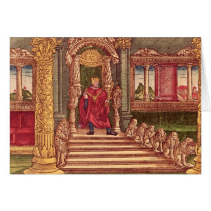 King Solomon on his throne, 1st Edition
