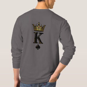 King Spade K – Minimal Couple Matching Design T-Shirt