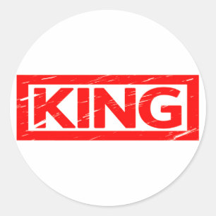 King Stamp Classic Round Sticker
