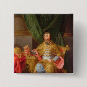King Stephen 15 Cm Square Badge