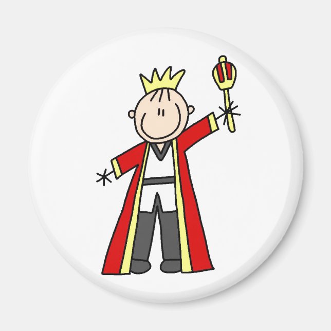 King Stick Figure Magnet (Front)