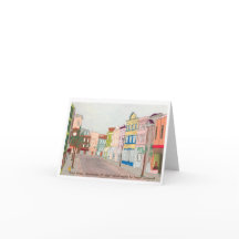 "King Street, Charleston, SC" greeting card