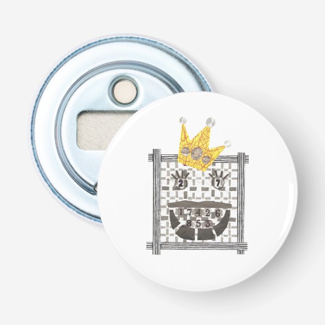 King Sudoku Bottle Opener (Front)