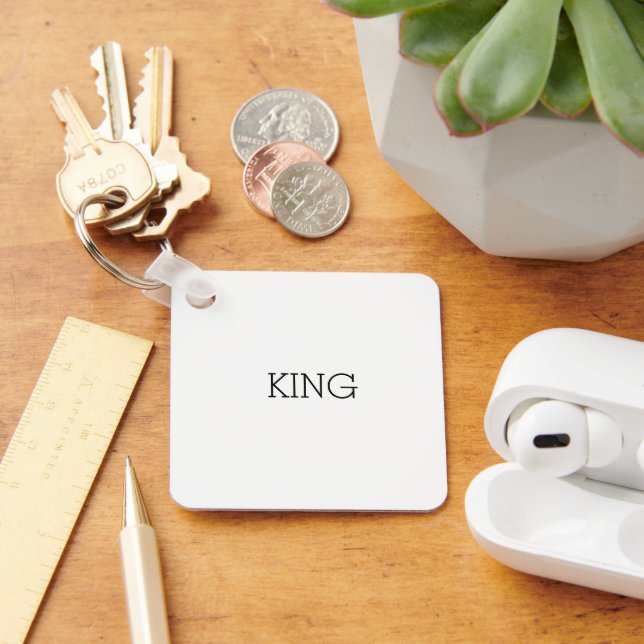 King Text Keychain keys safe tool (Desk)