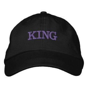 KING Text/Name Personalised Custom Hats & Caps