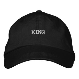 KING Text/Name Personalised Custom Hats & Caps