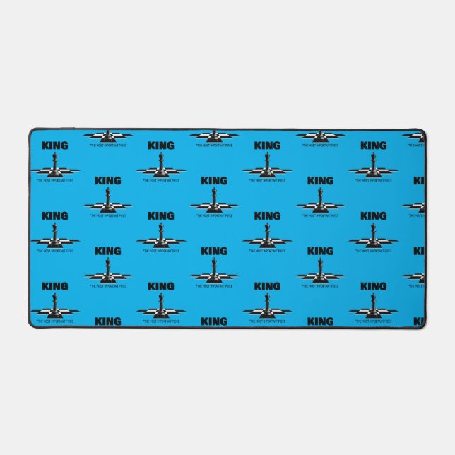 King The Most Important Piece  Desk Mat (Front)