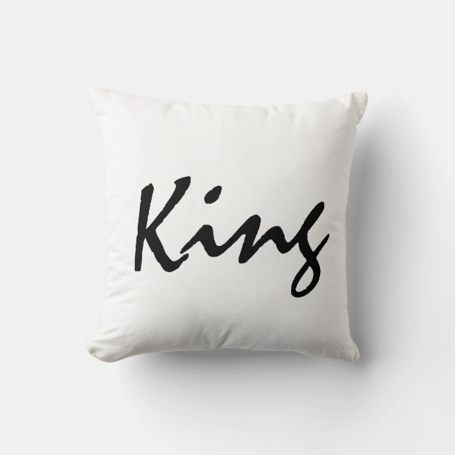 King Throw Decorative Bedroom Pillow (Front)