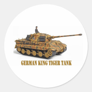 KING TIGER CLASSIC ROUND STICKER