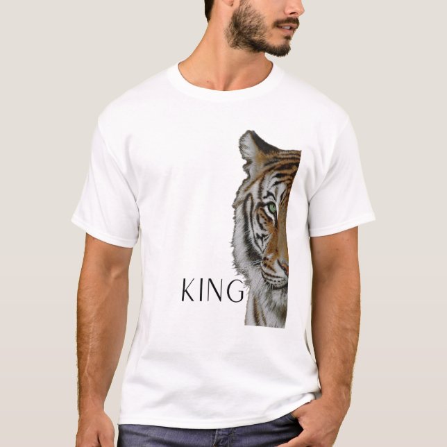 KING Tiger Men's Women's Graphic Tee (Front)