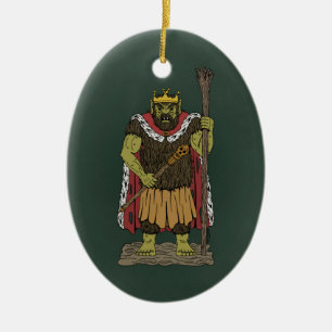 King Troll Ceramic Ornament
