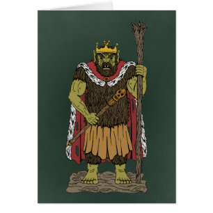King Troll Greeting Card