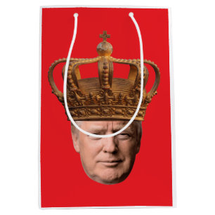 KING TRUMP CHRISTMAS MEDIUM GIFT BAG