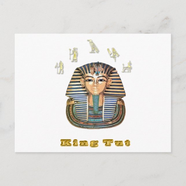 King Tut and Egypt Postcard (Front)