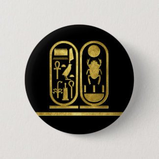 King Tut Cartouche 6 Cm Round Badge
