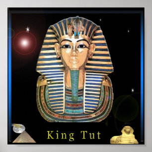 King tut digital art poster