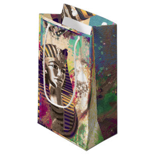 King Tut Mask Abstract composition Small Gift Bag