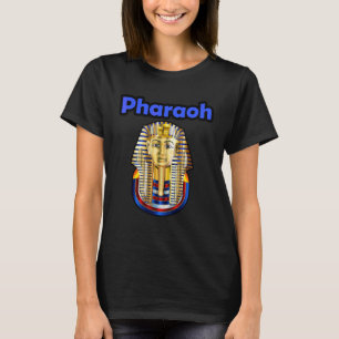 King Tut Pharaoh  Colourful Gold Face Mask  Ancien T-Shirt