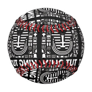 King tut pharaoh egyptian Hieroglyphic Alphabet Baseball