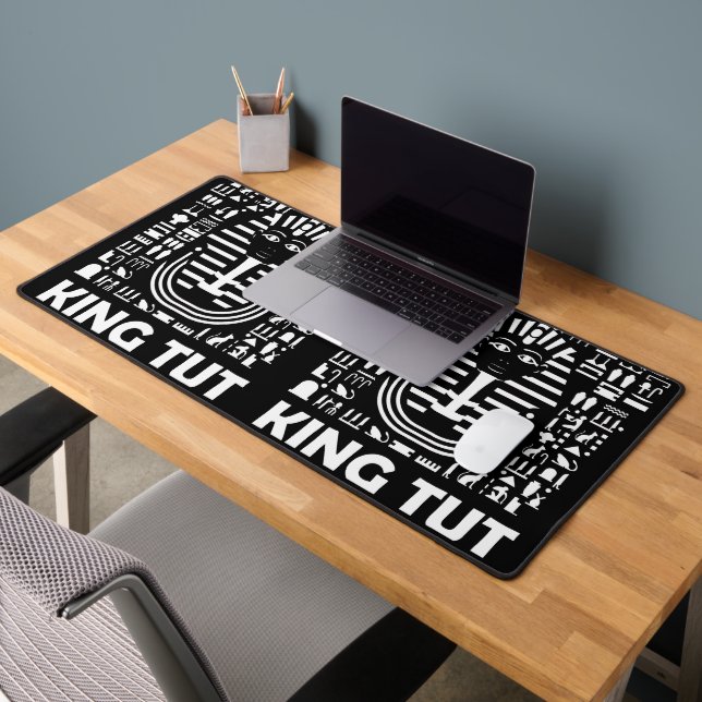 King tut pharaoh egyptian Hieroglyphic Alphabet Desk Mat (Office 2)